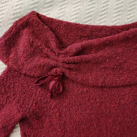 Moda International Merlot Cowl Neck Sweater - Picture 7 of 9